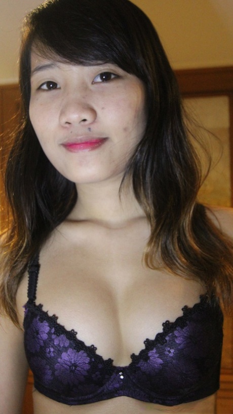 Young Asian girl Mai licks an uncut cock before a POV fuck on a bed 53654264