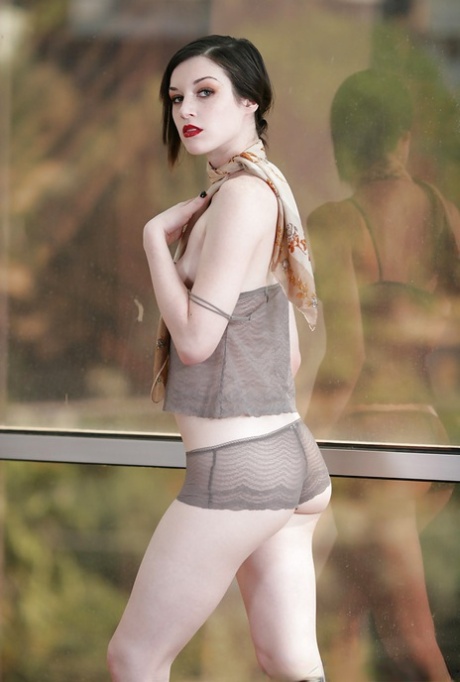 Skinny babe Stoya is posing clothed and undressing pretty hot 93349440