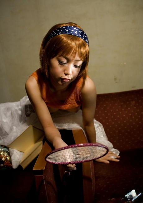 Cute asian teen babe Nana Nanami exposing her tiny tits and petite ass 68044695